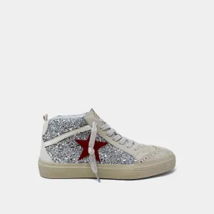 Paulina Sneaker In Silver Glitter