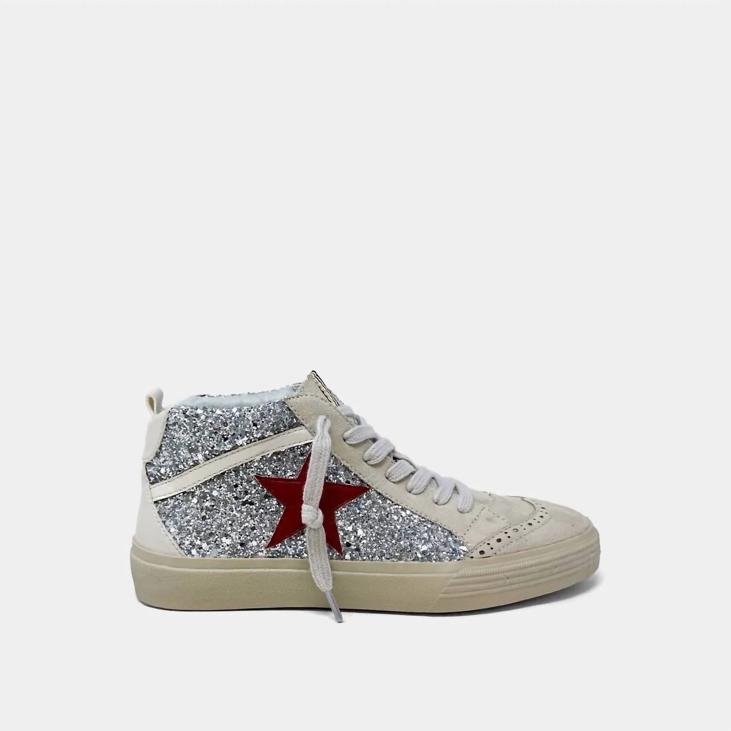 Paulina Sneaker In Silver Glitter