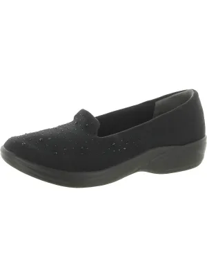 Poppy Seed 3 Womens Rhinestone Slip On Slip-On Sneakers