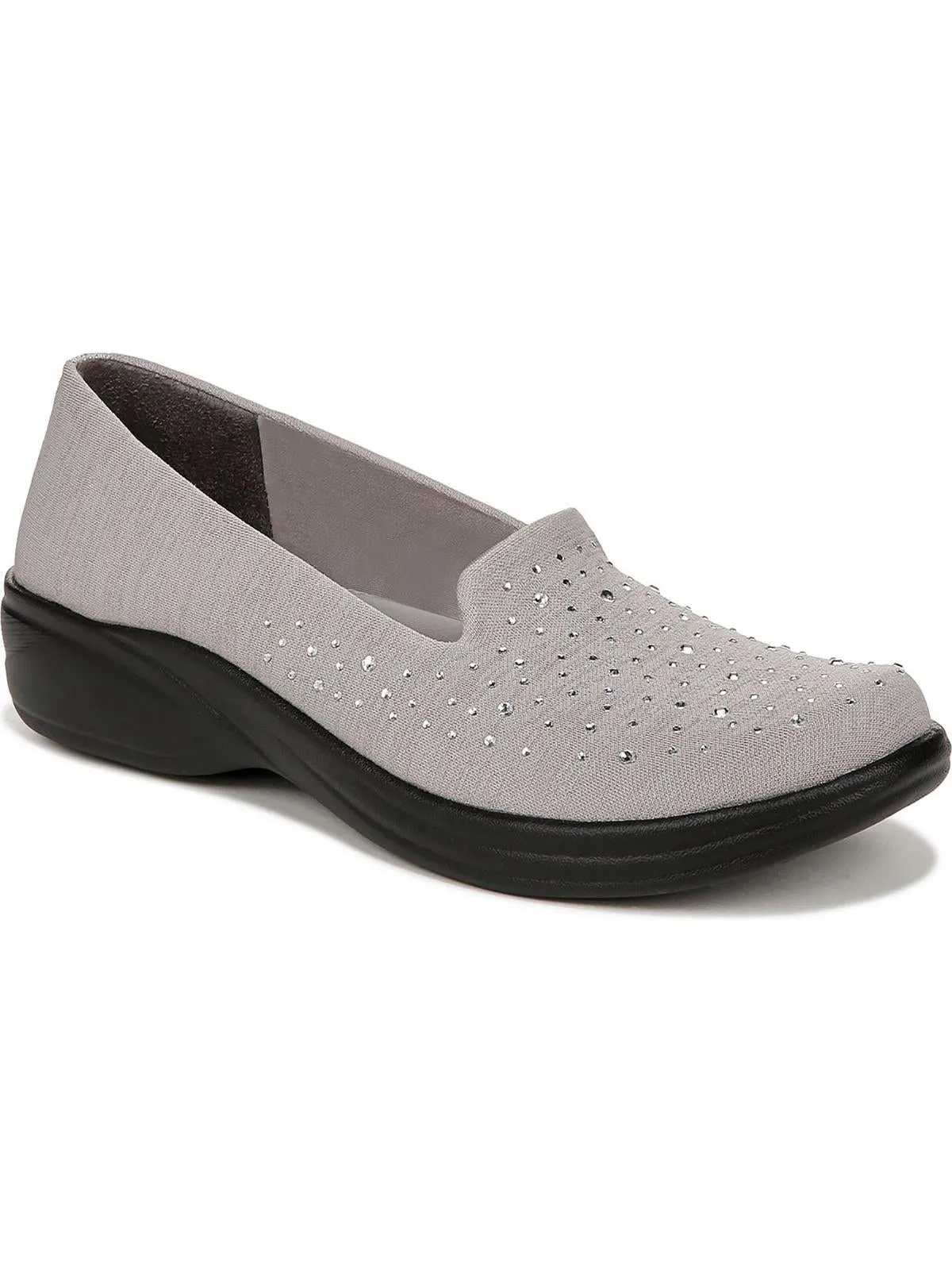 Poppy Seed 3 Womens Rhinestone Slip On Slip-On Sneakers