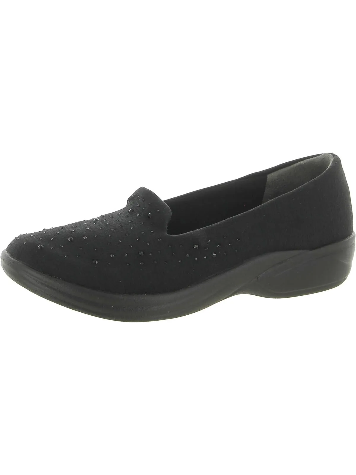 Poppy Seed 3 Womens Rhinestone Slip On Slip-On Sneakers
