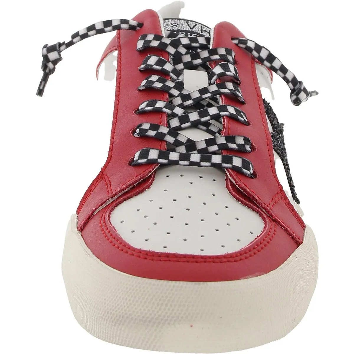 Raider Womens Glitter Leather Casual And Fashion Sneakers