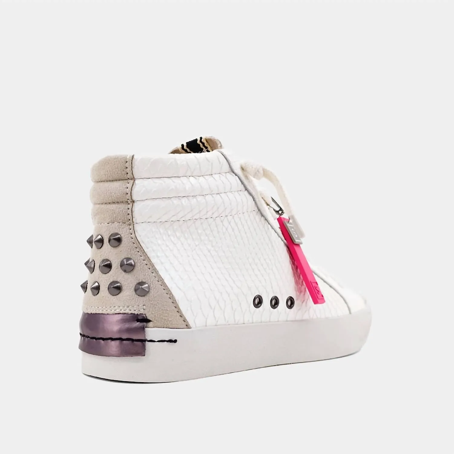Reese Sneakers In Bone Snake