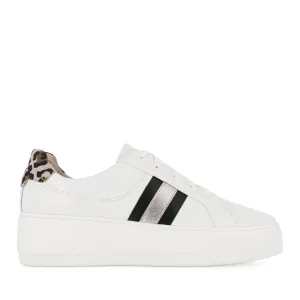 RILEY - WHITE/BLACK/LEOPARD LEATHER