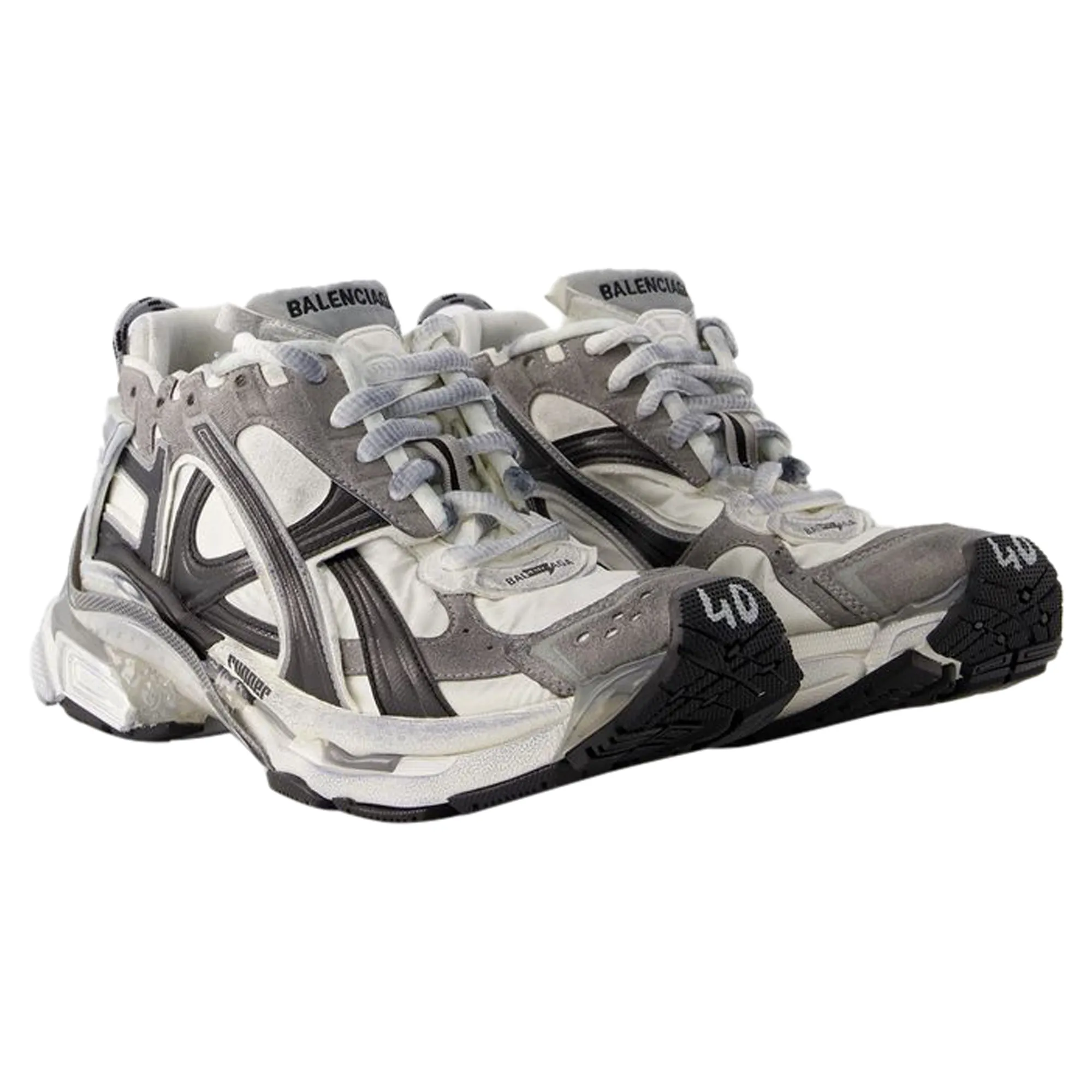 Runner Sneakers - Balenciaga - Nylon - Grey