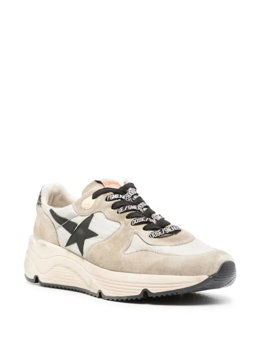 Running Sole Lace-Up Sneakers