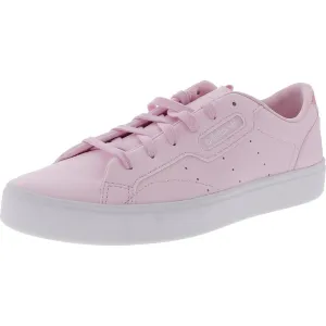 Sleek Womens Perforated Faux Leather Casual And Fashion Sneakers