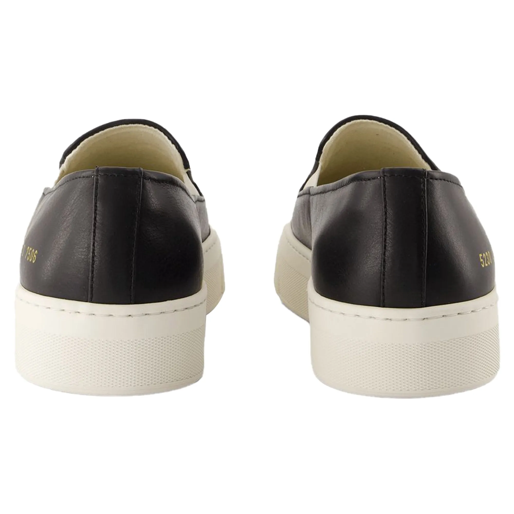 Slip On In Leather Sneakers - COMMON PROJECTS - Leather - Black