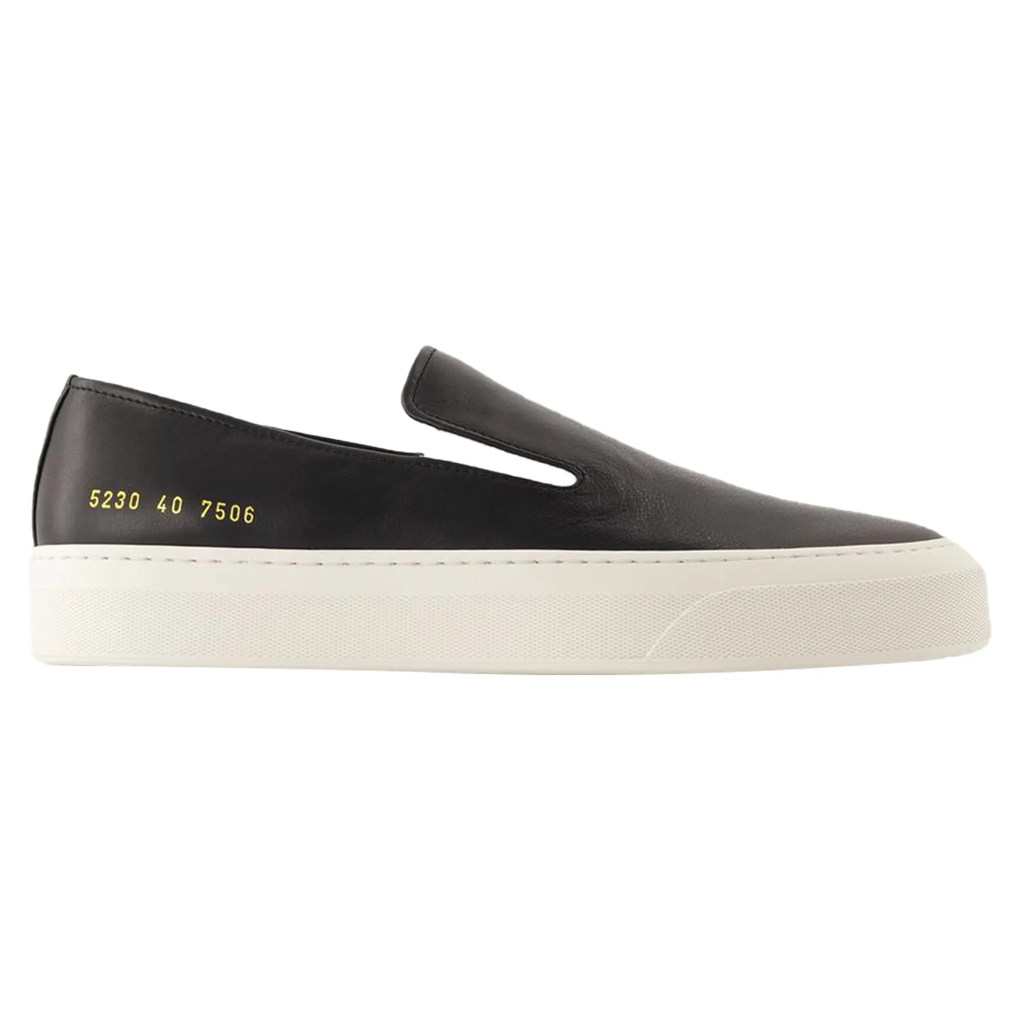 Slip On In Leather Sneakers - COMMON PROJECTS - Leather - Black