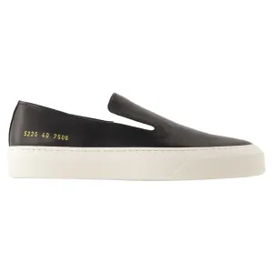 Slip On In Leather Sneakers - COMMON PROJECTS - Leather - Black