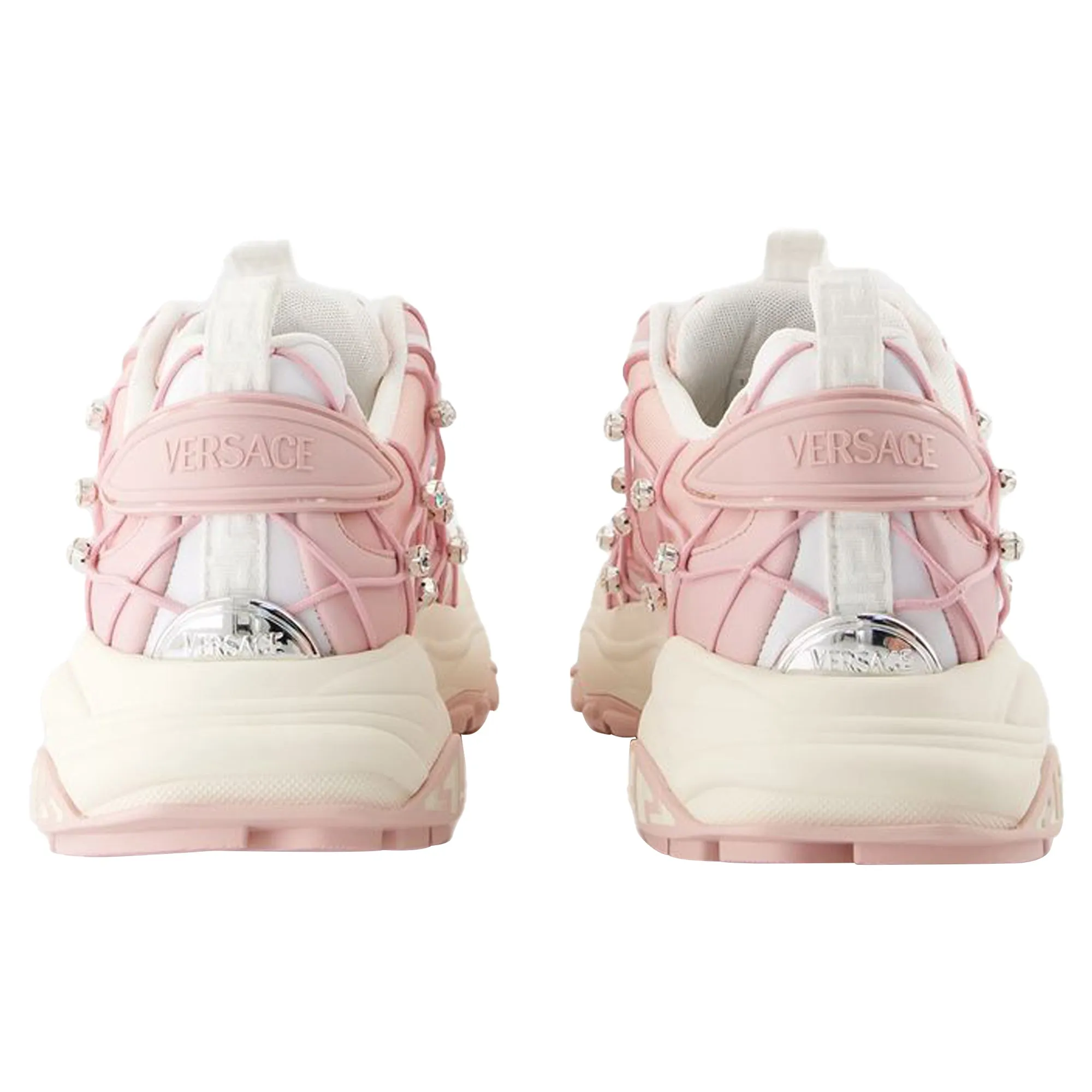 Sneakers - Versace - Leather - Pink