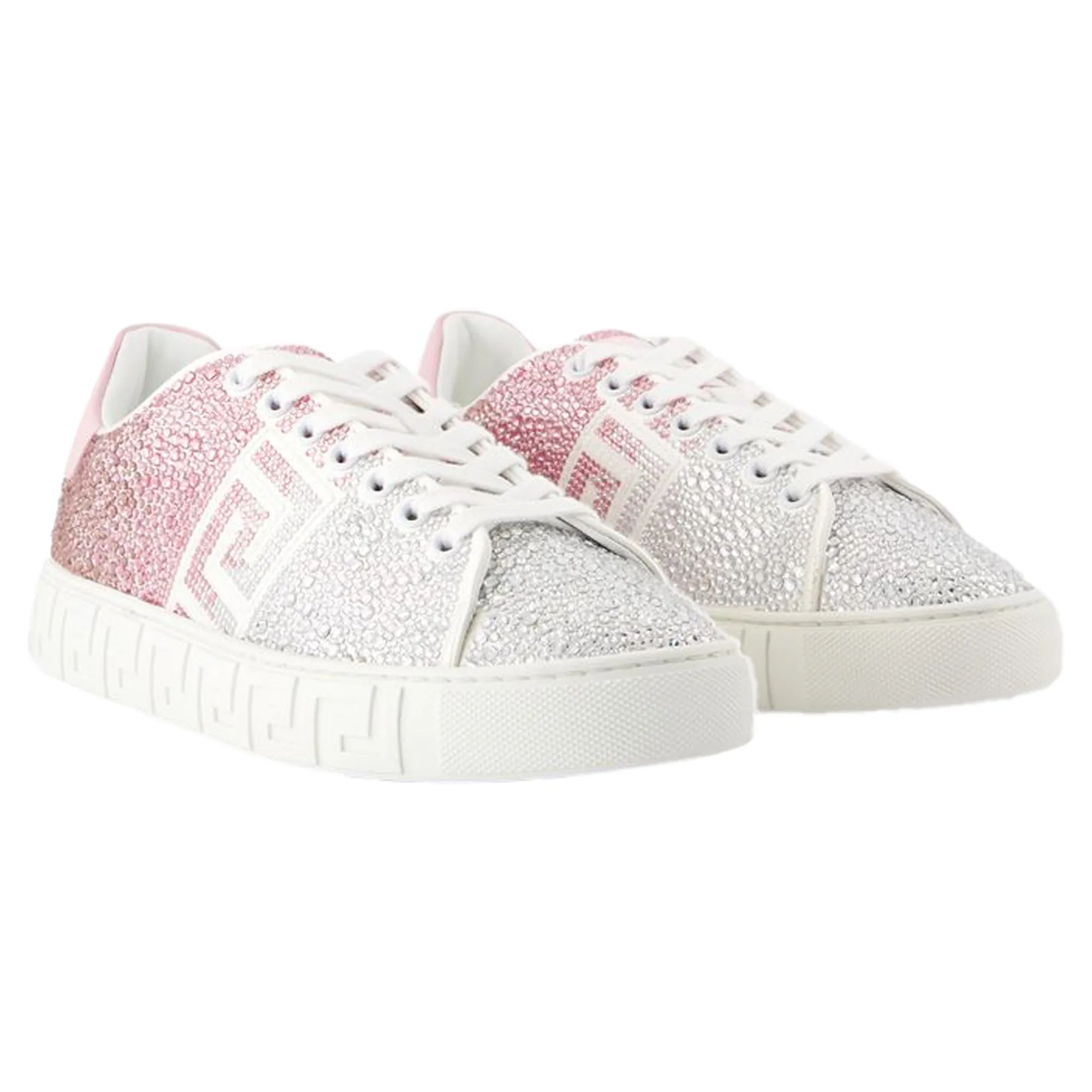 Sneakers - Versace - Leather - White
