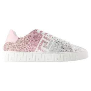 Sneakers - Versace - Leather - White
