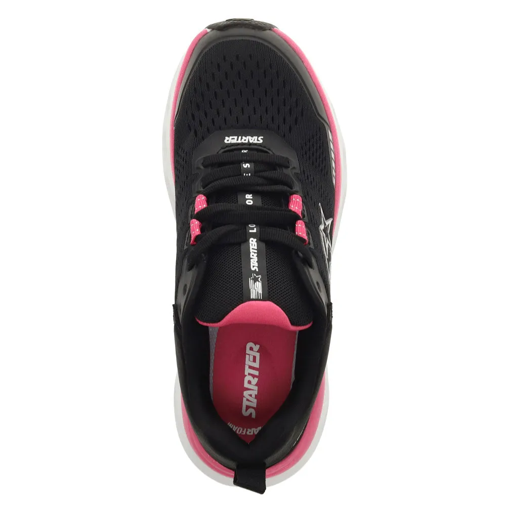 Starter Womens Bolt Synthetic Leather Casual Lace Up Sneaker Shoe