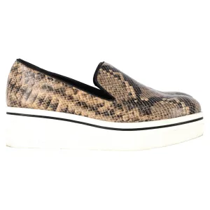 Stella McCartney Faux Python Platform Slip On Sneakers in Animal Print Leather