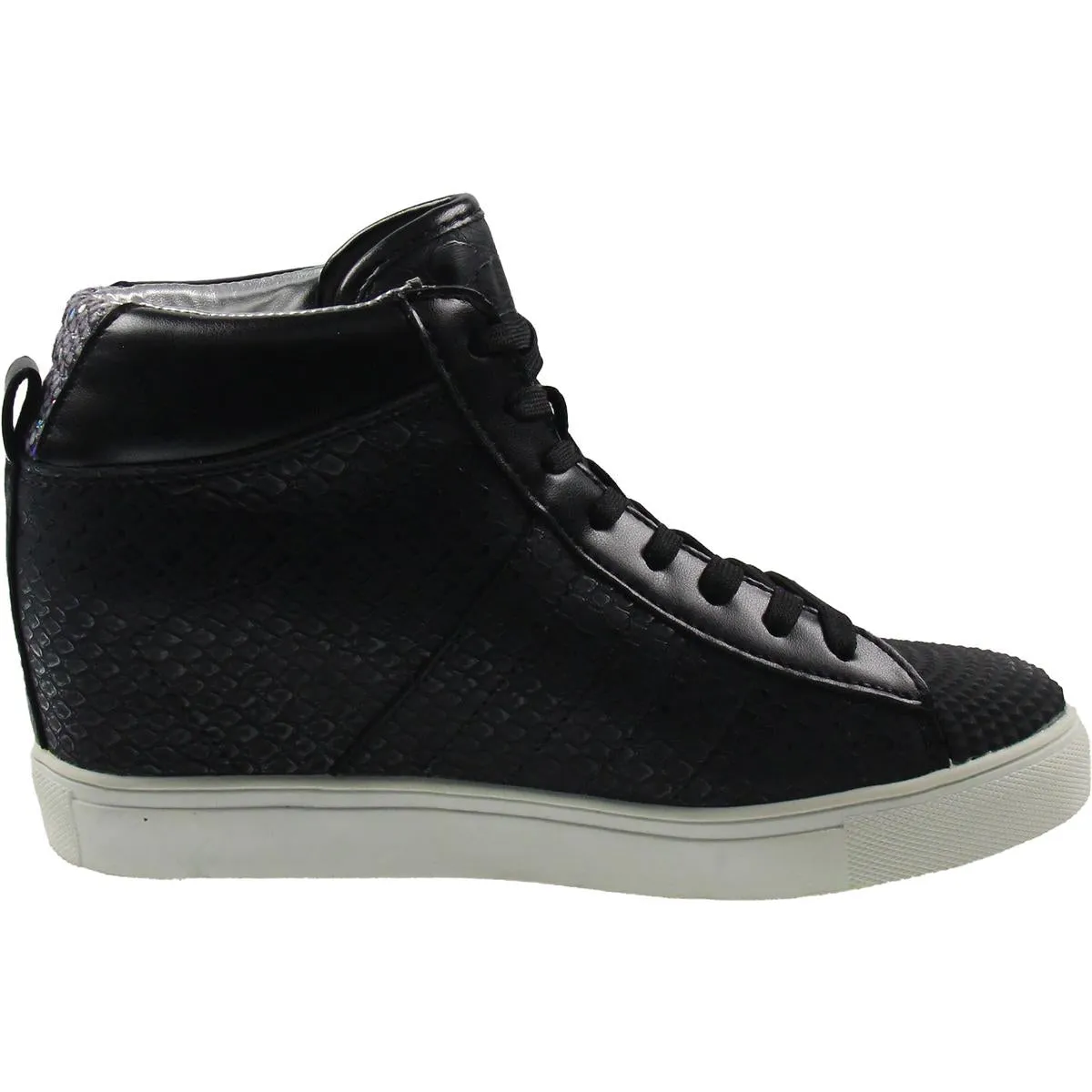 SUPASTUD Womens Covered Wedge Leather Casual And Fashion Sneakers