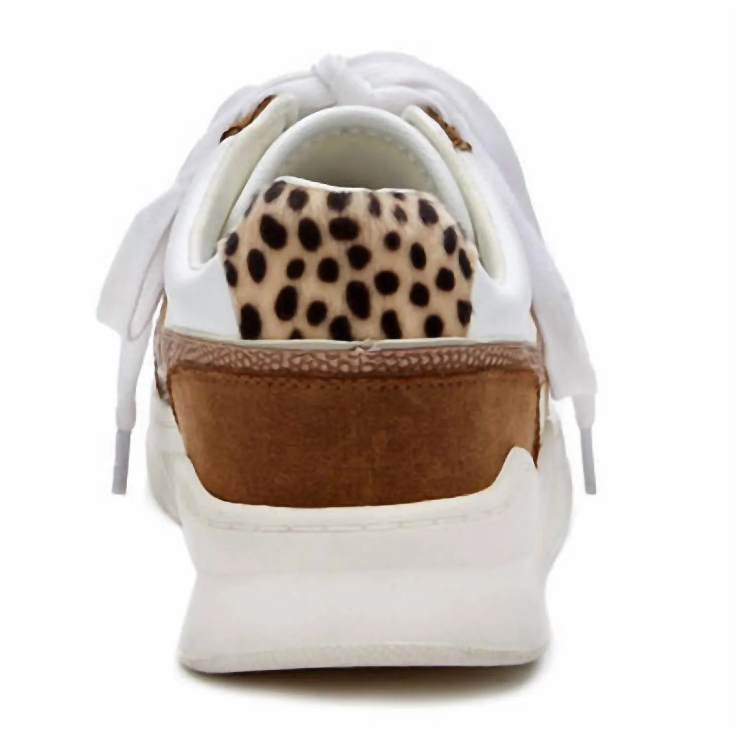 Synthetic Leather Sneaker In Brown