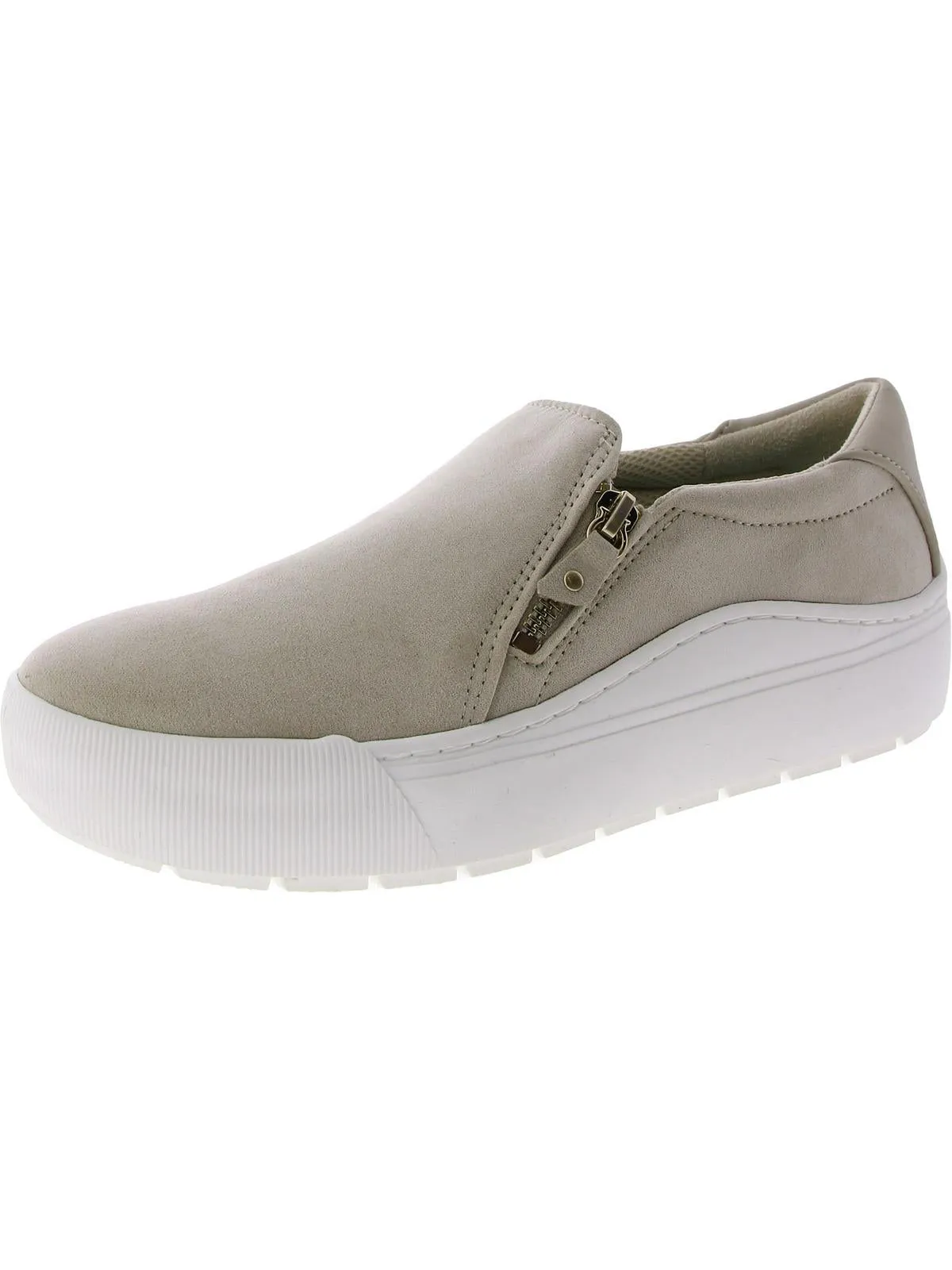 Time Off Now Womens Zipper Lifestyle Slip-On Sneakers