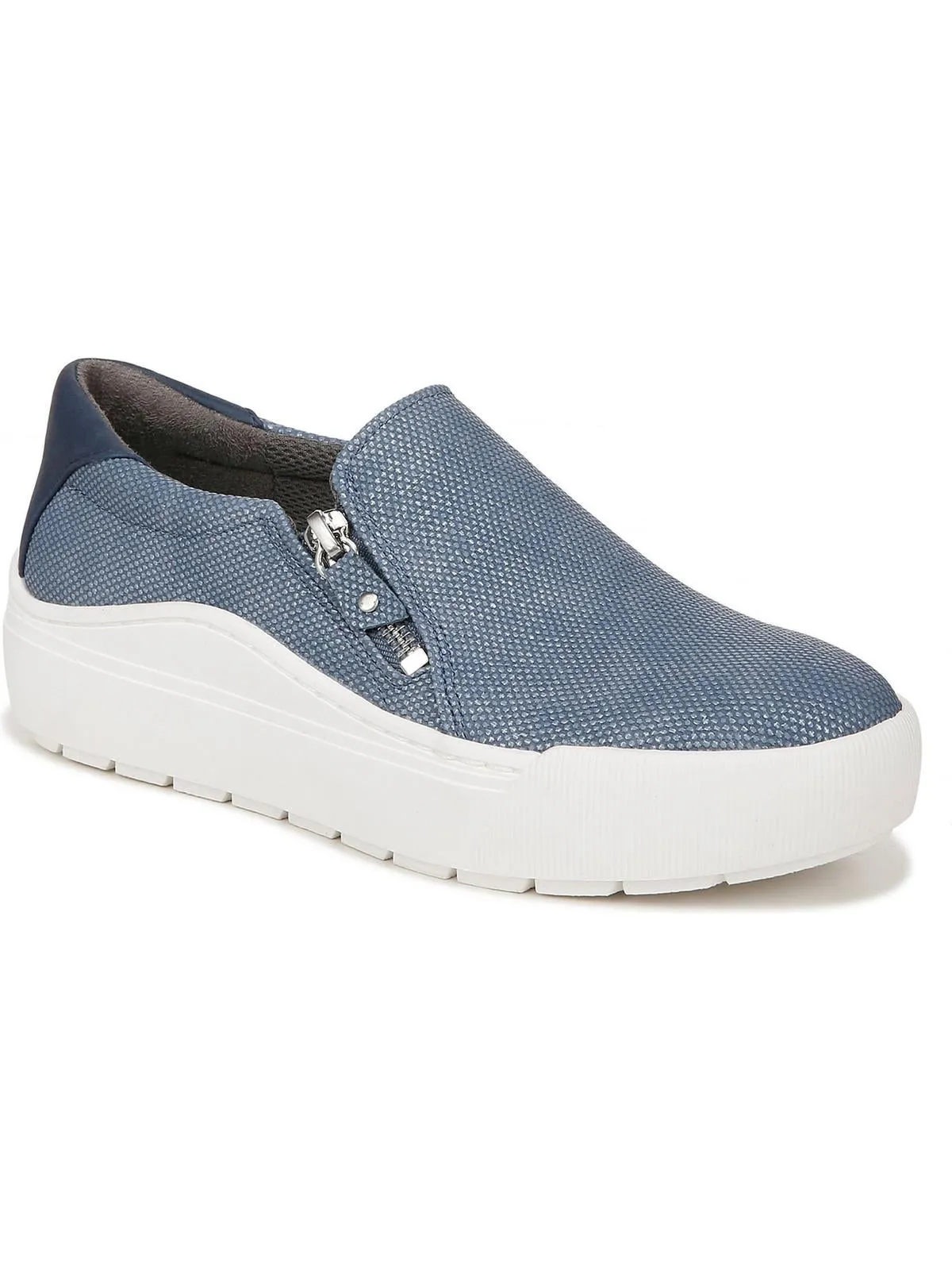 Time Off Now Womens Zipper Lifestyle Slip-On Sneakers
