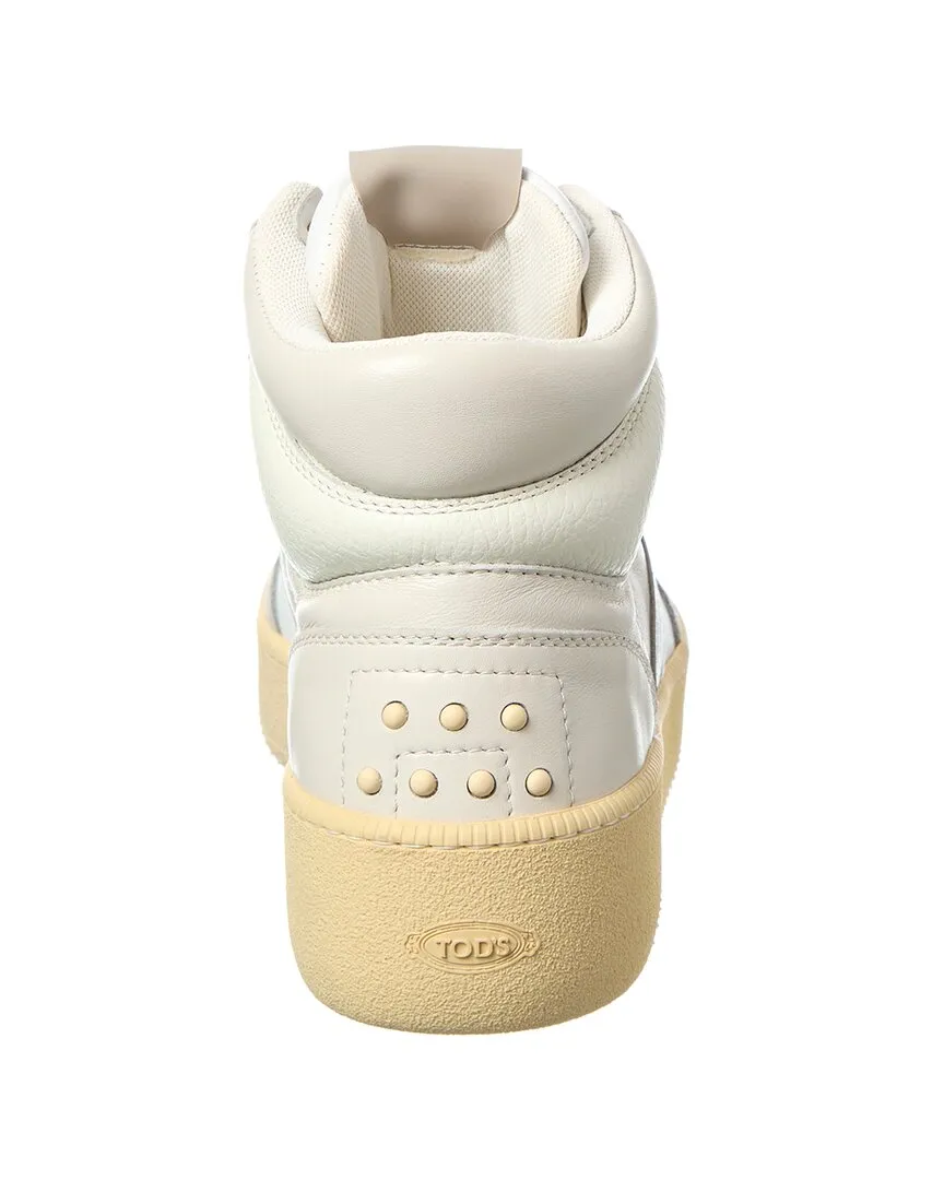 TODs Cassetta Leather High-Top Sneaker