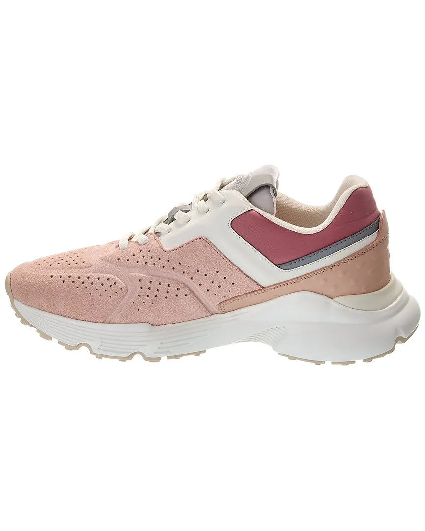 TODs Suede & Leather Sneaker