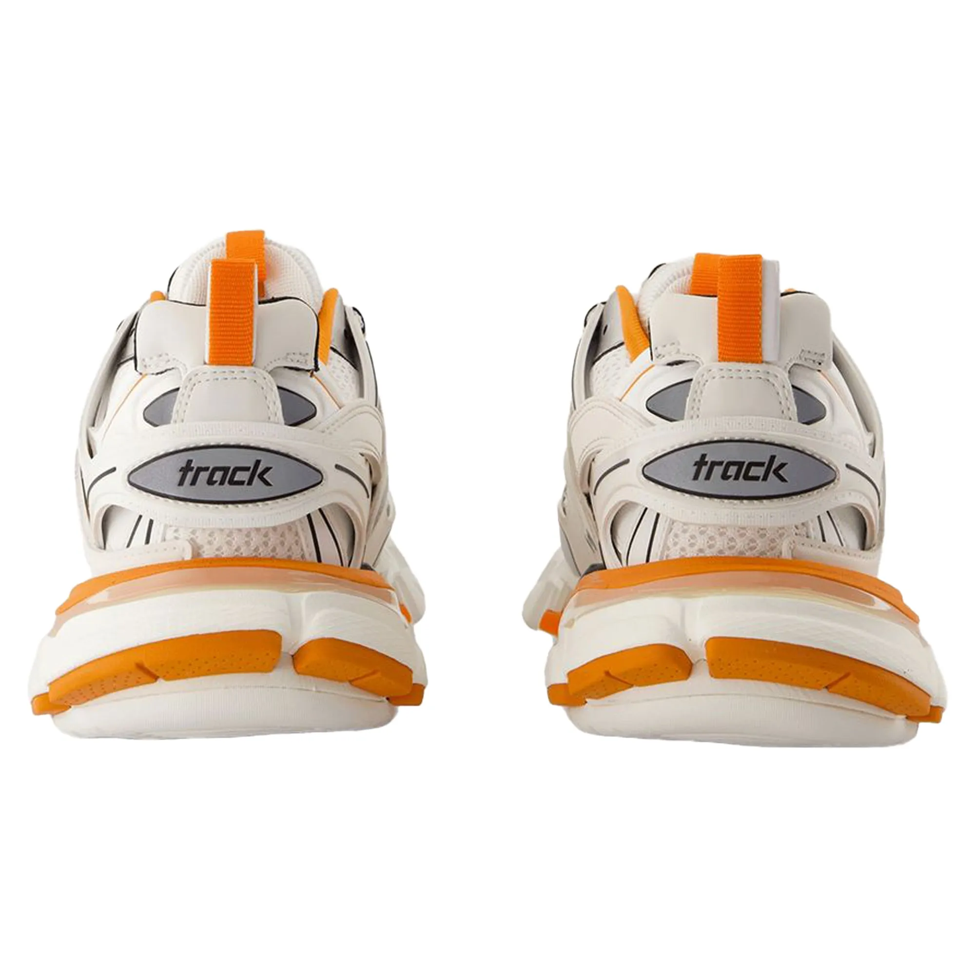 Track Sneakers - Balenciaga - Synthetic - White/Orange