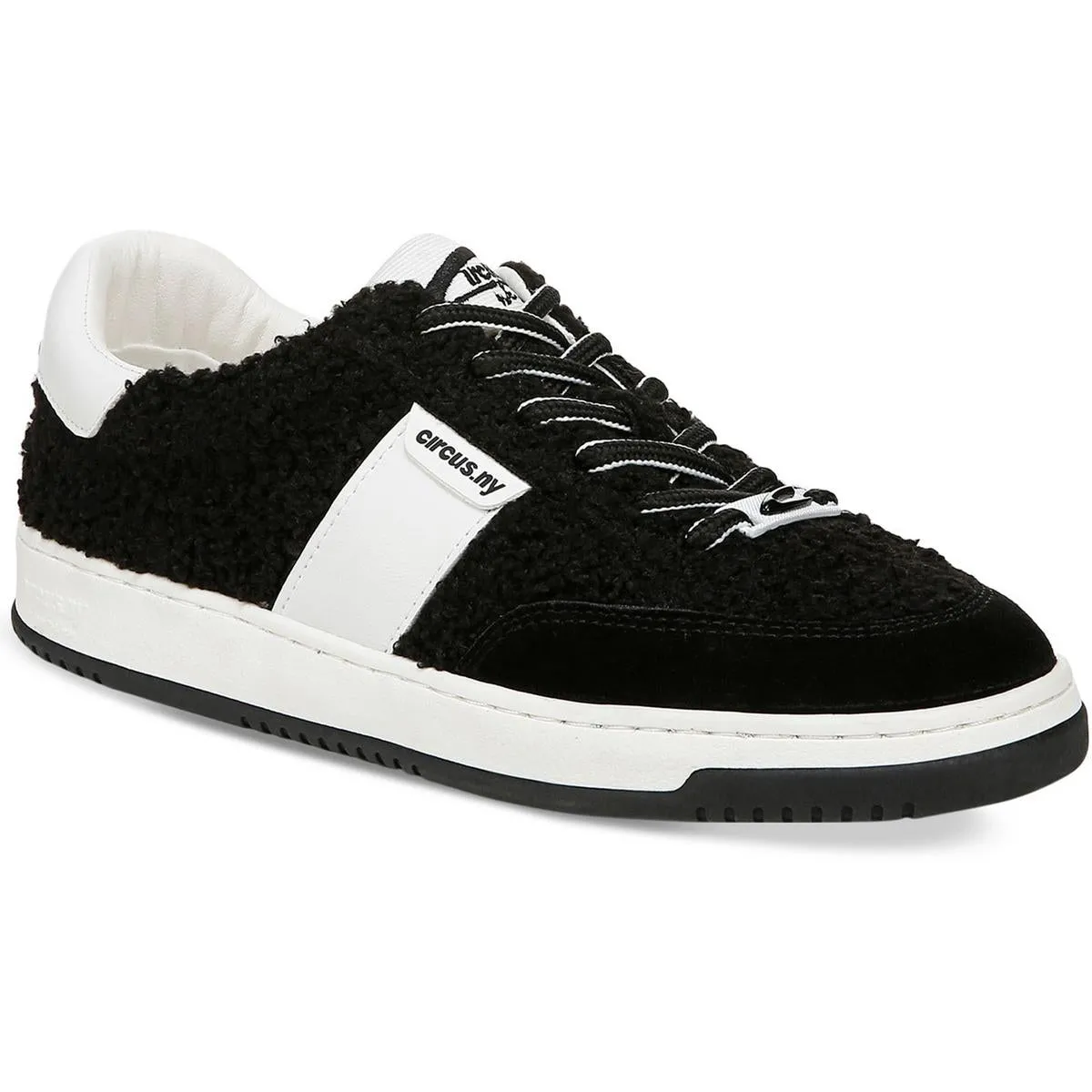 Vance cozy Womens Lace-Up Faux Fur Casual And Fashion Sneakers