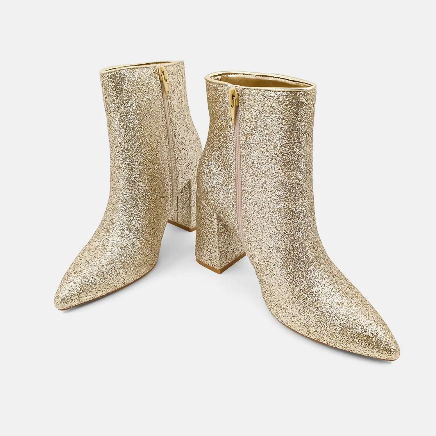 Veronica Boot In Gold Glitter
