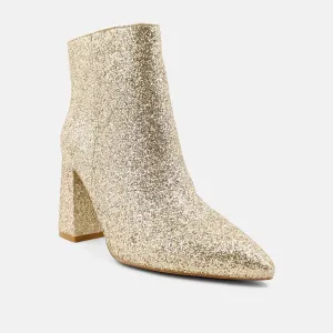 Veronica Boot In Gold Glitter