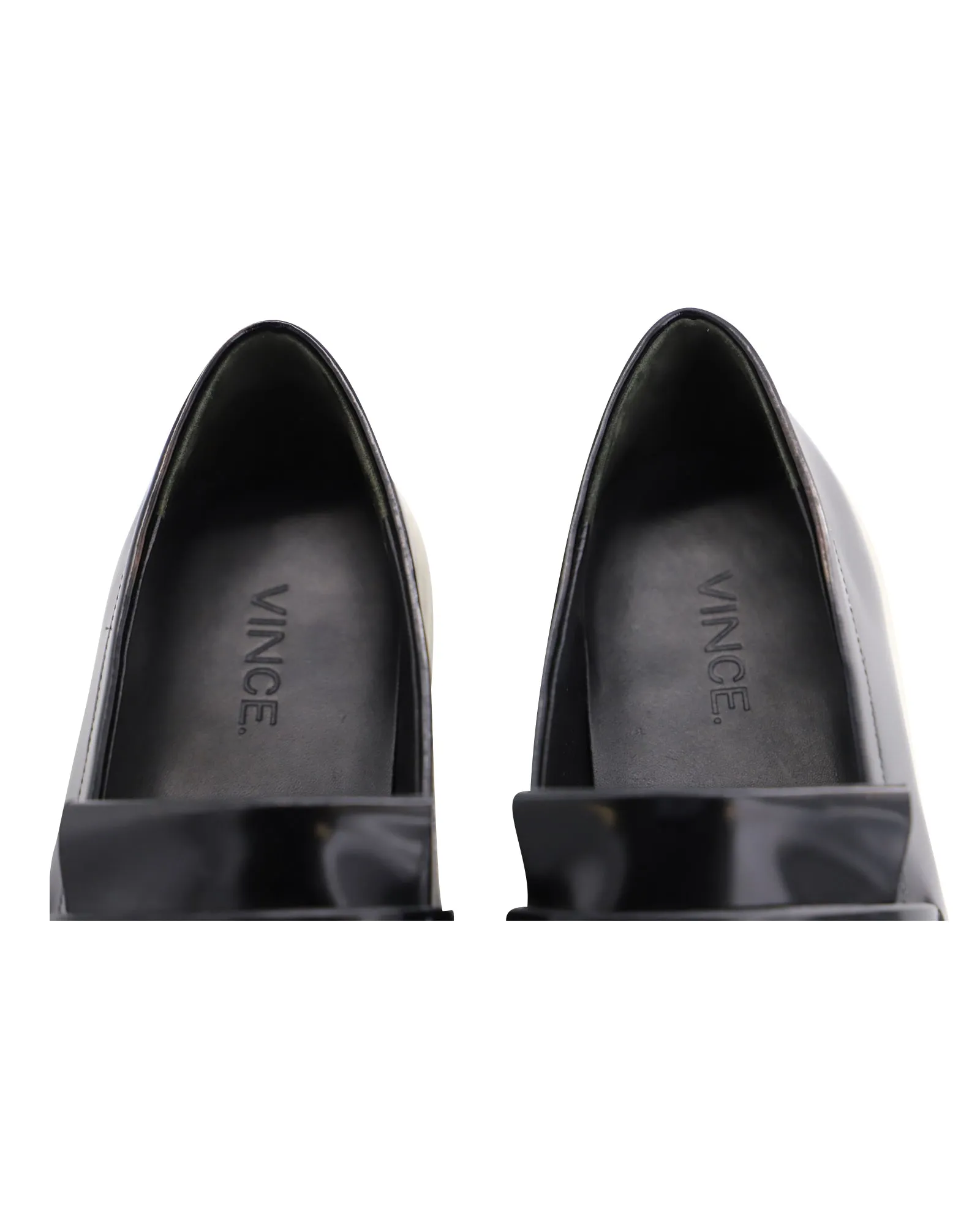 Vince Conventry Kiltie Fringe Slip-On Sneakers in Black Leather