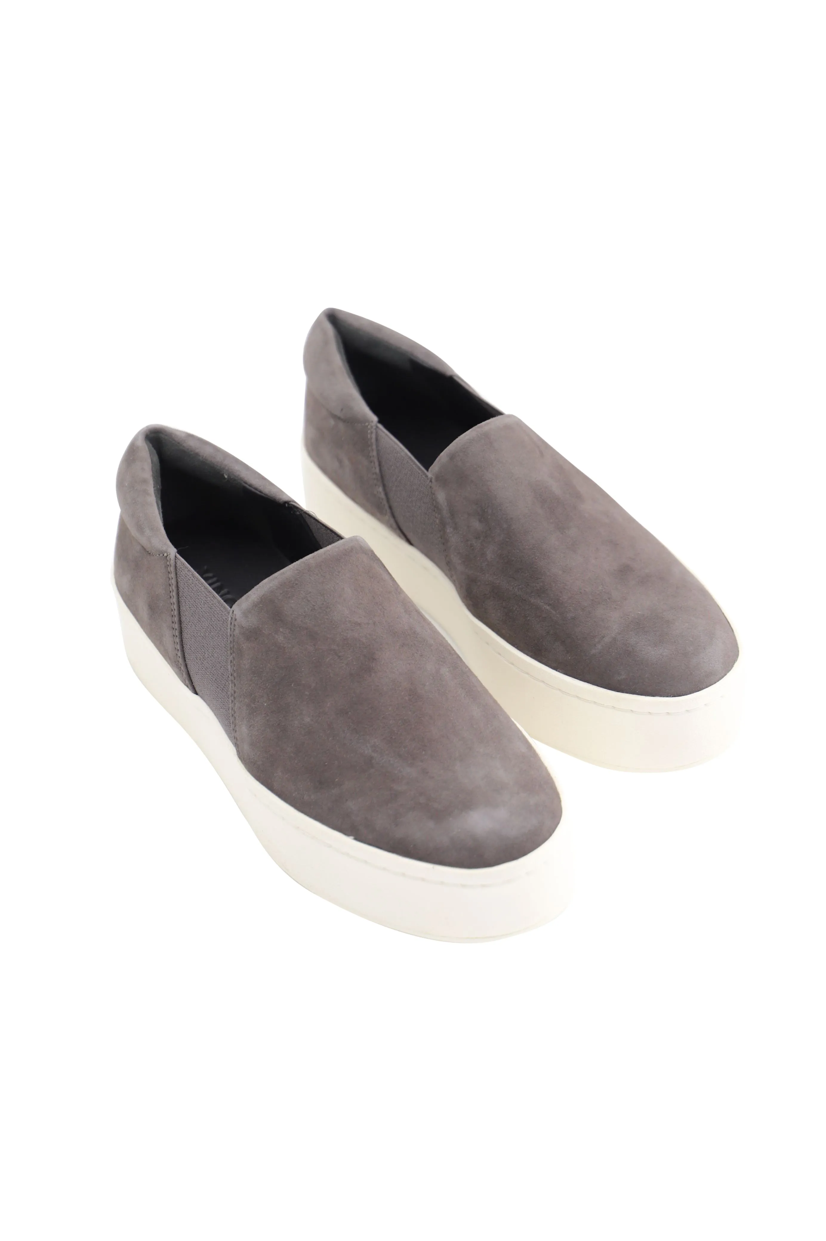 Vince Warren-Eco Platform Slip On Sneakers in Grey Suede