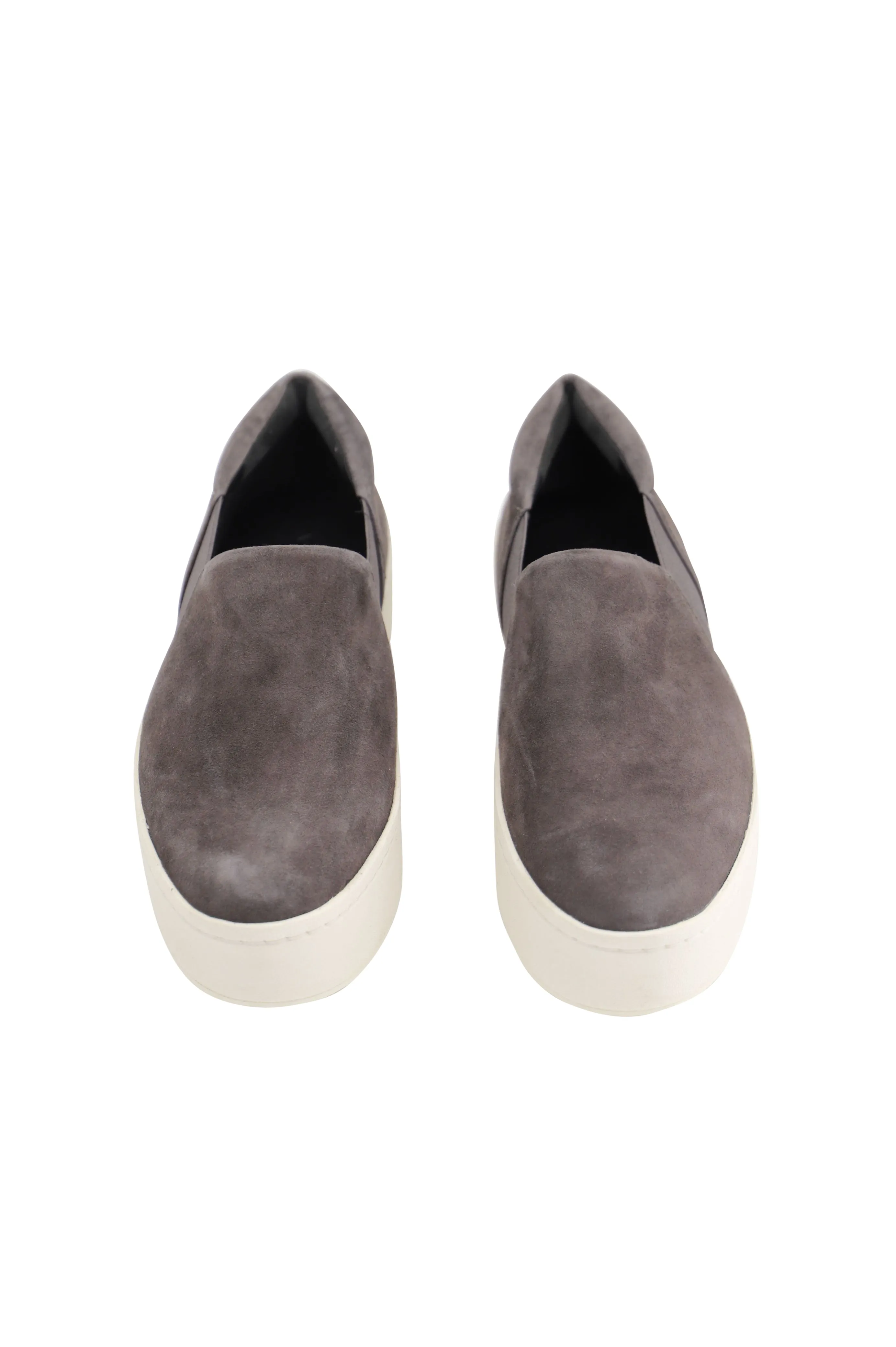 Vince Warren-Eco Platform Slip On Sneakers in Grey Suede