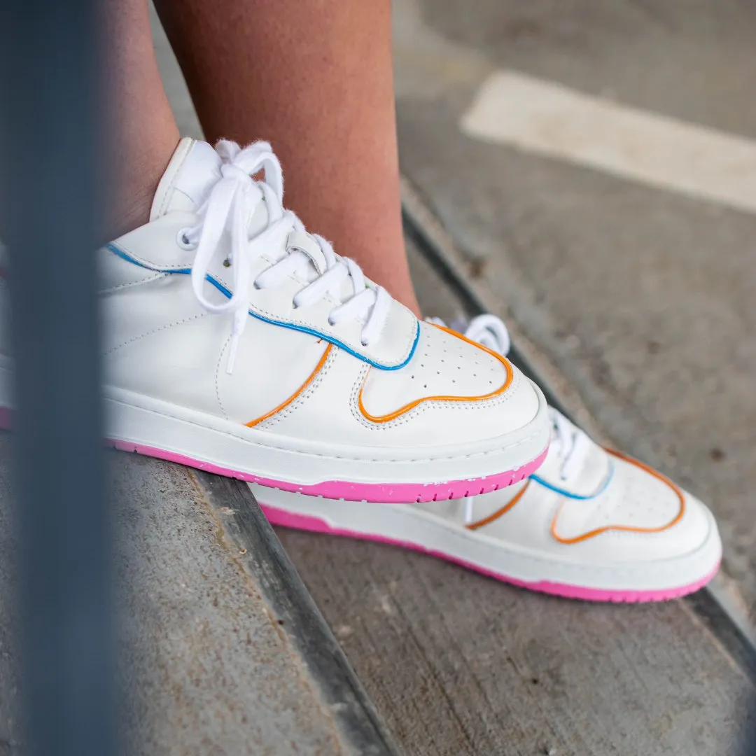 Vintage Havana: Gadol in White, Pink, Blue & Yellow