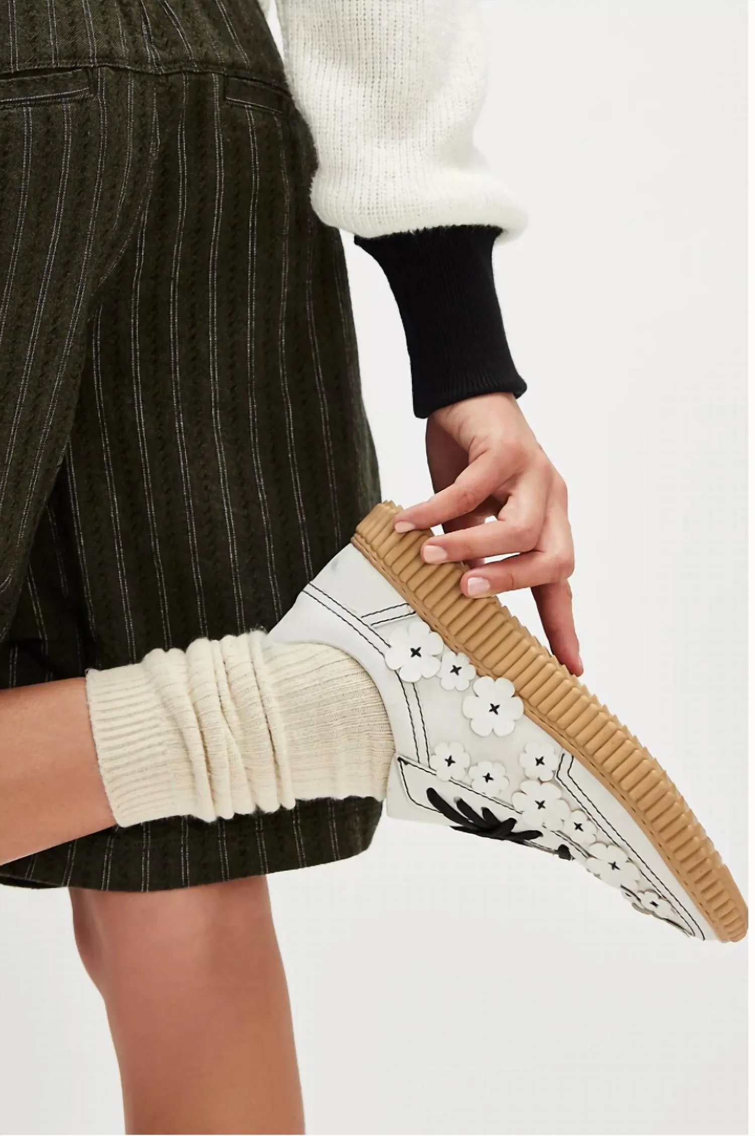 Wallflower Wimberly Sneakers In Arctic Fox Leather
