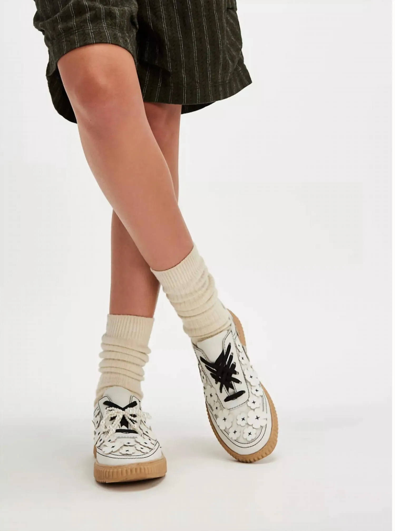 Wallflower Wimberly Sneakers In Arctic Fox Leather