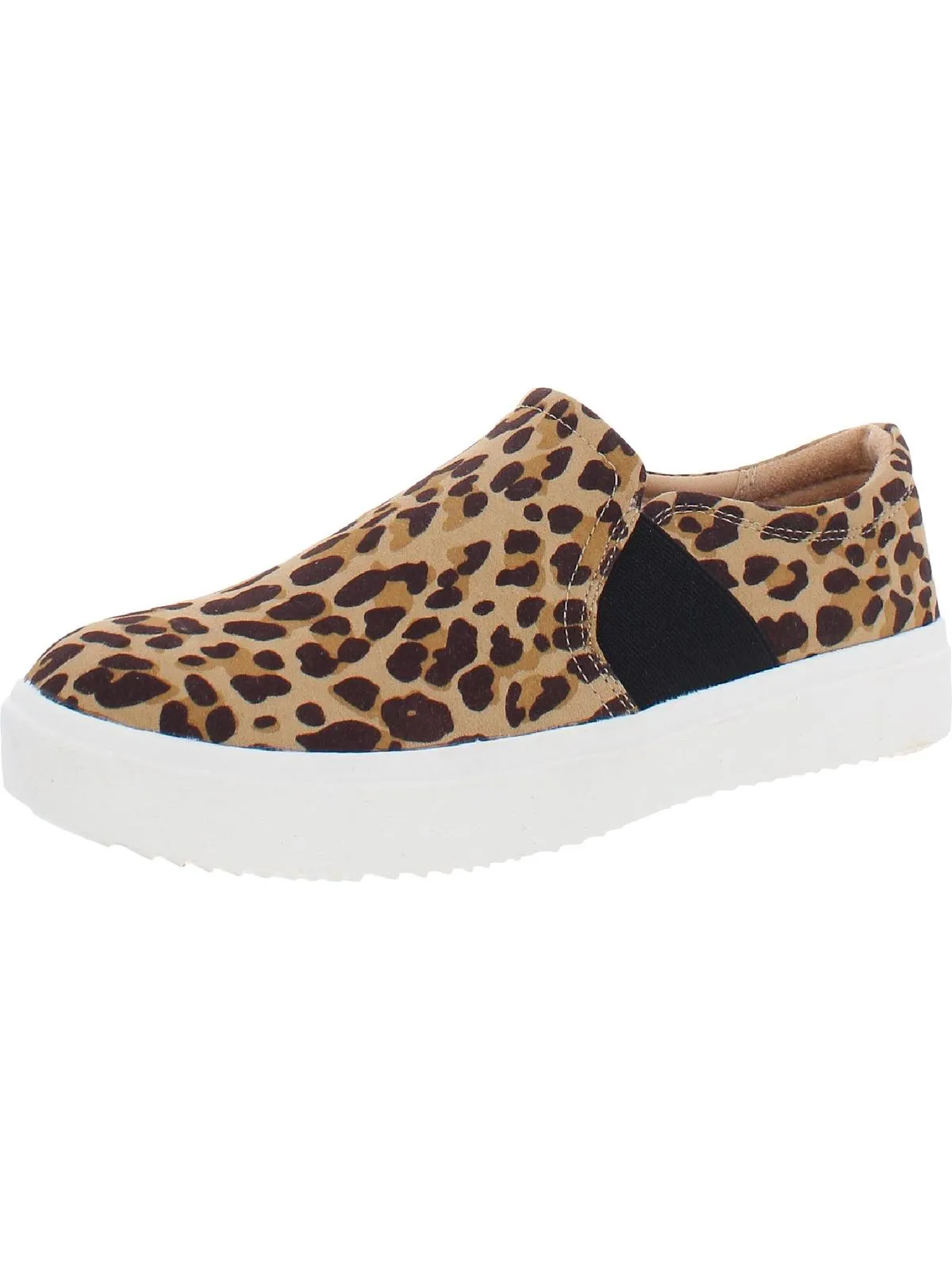 Wander Up Womens Leather Fashion Slip-On Sneakers