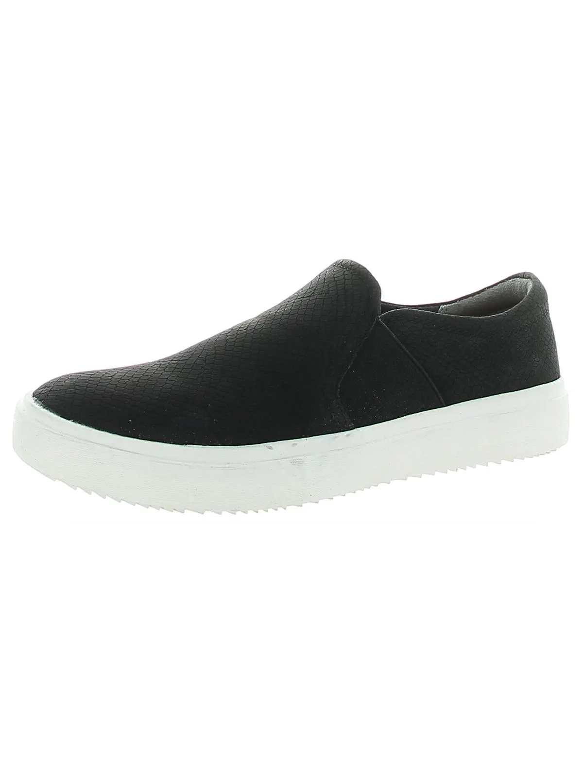 Wander Up Womens Leather Fashion Slip-On Sneakers