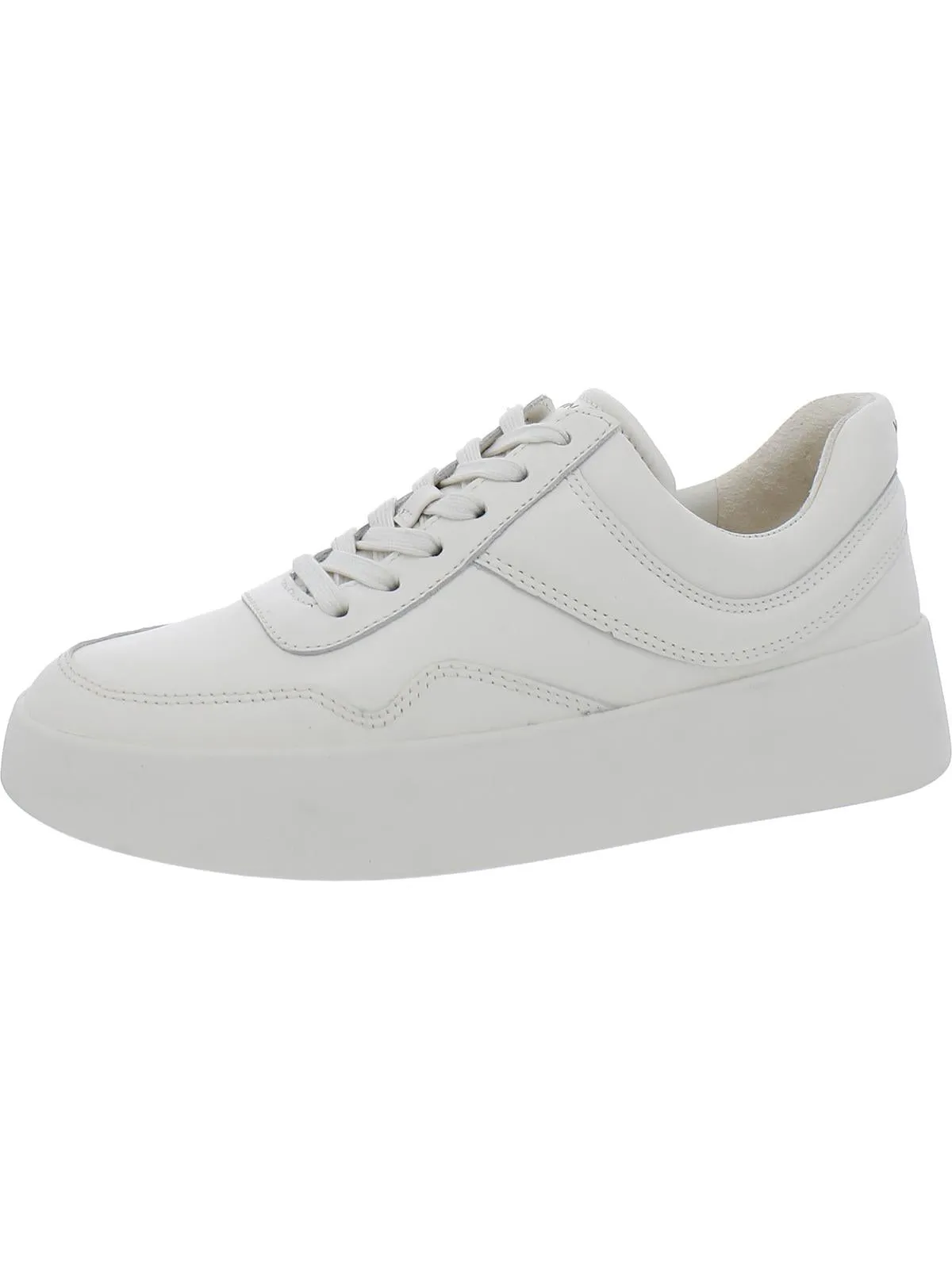 Warren Court Womens Faux Leather Mixed Media Casual and Fashion Sneakers