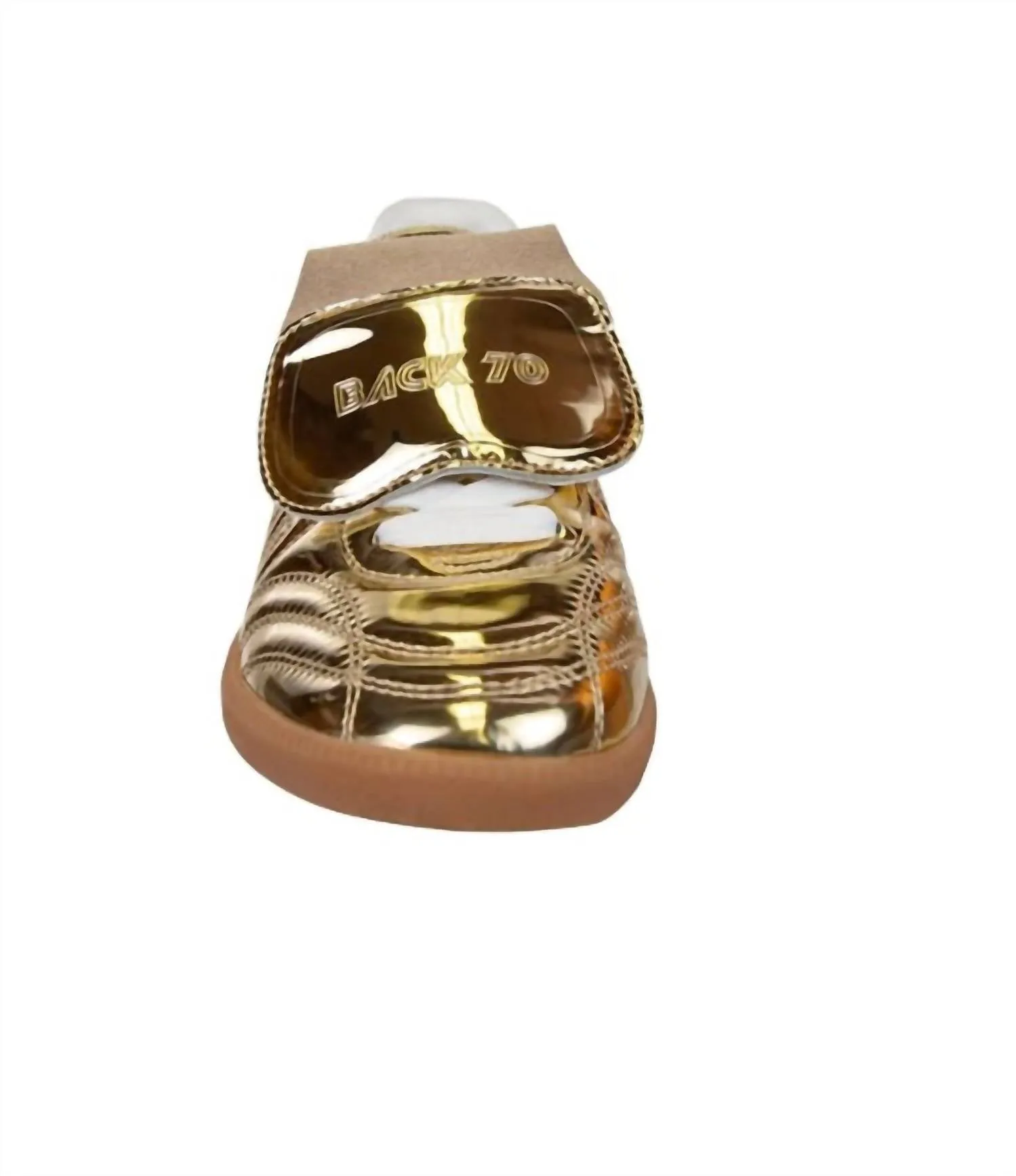 Women Fluffy Sneakers In Gold