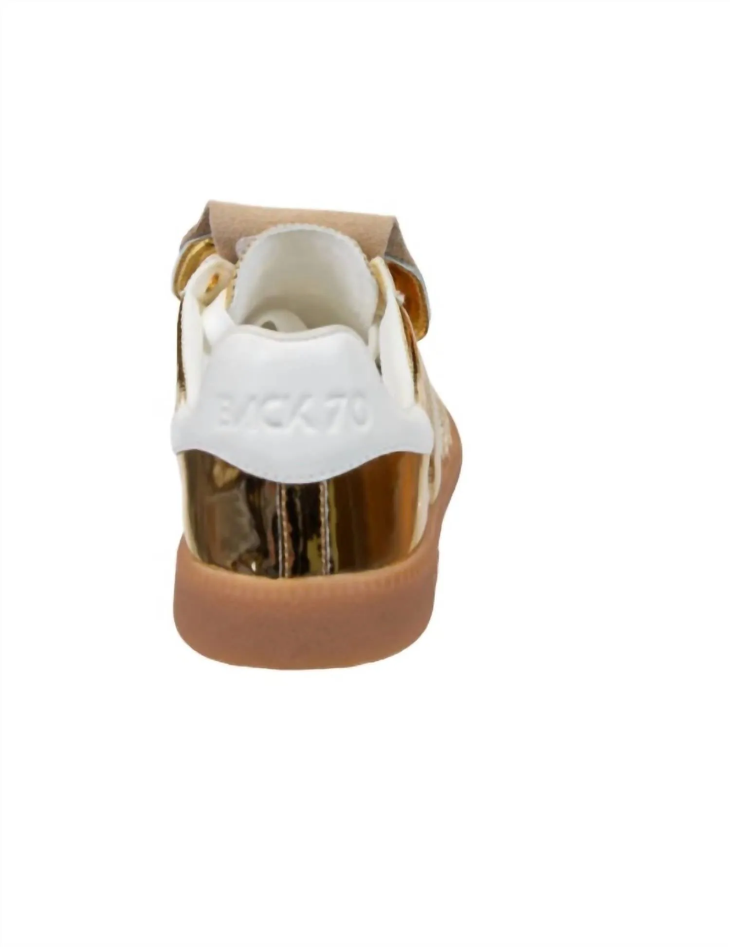 Women Fluffy Sneakers In Gold