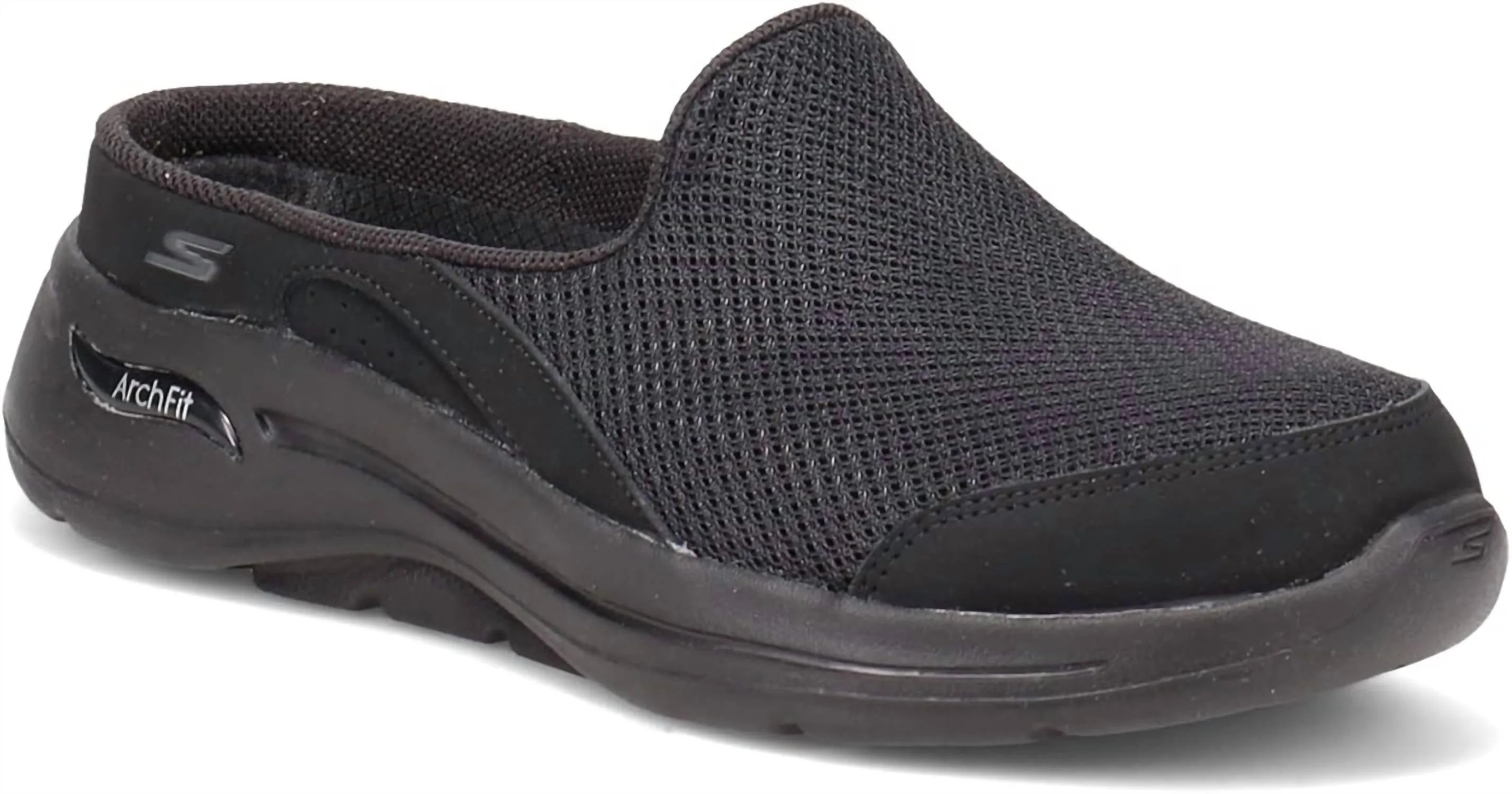 Women Go Walk Arch Fit Seven Seas Sneakers In Black
