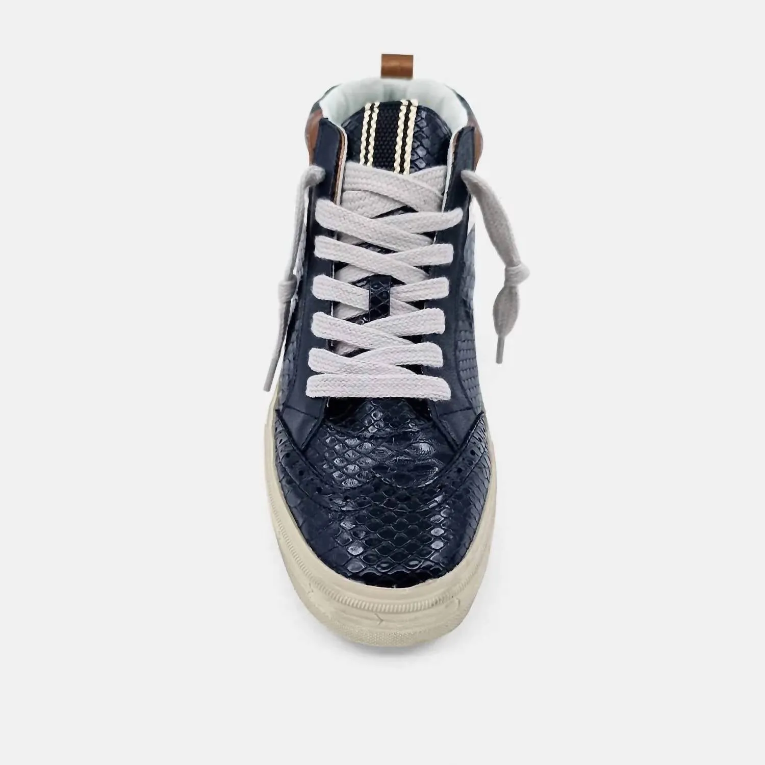 Women Riley Snake Sneaker In Black