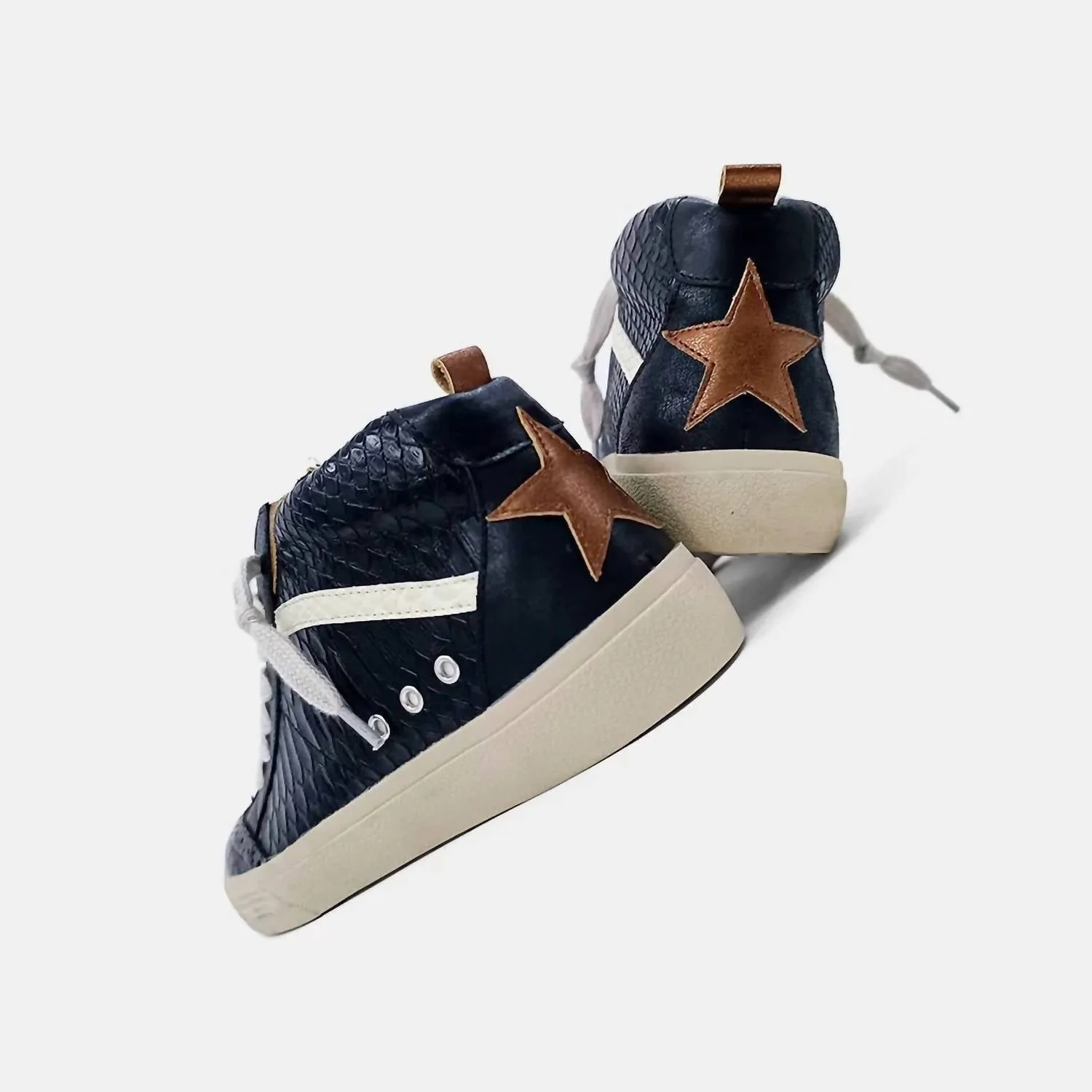 Women Riley Snake Sneaker In Black