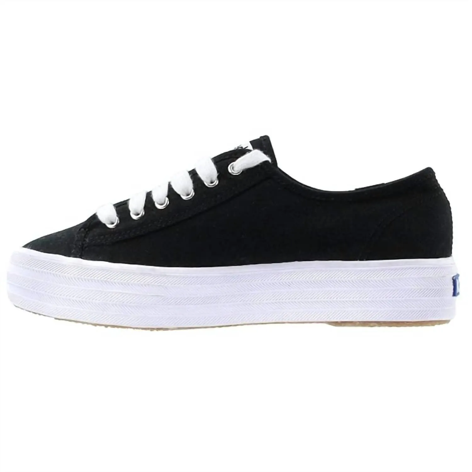 Women Triple Kick Canvas Sneakers In Black/white
