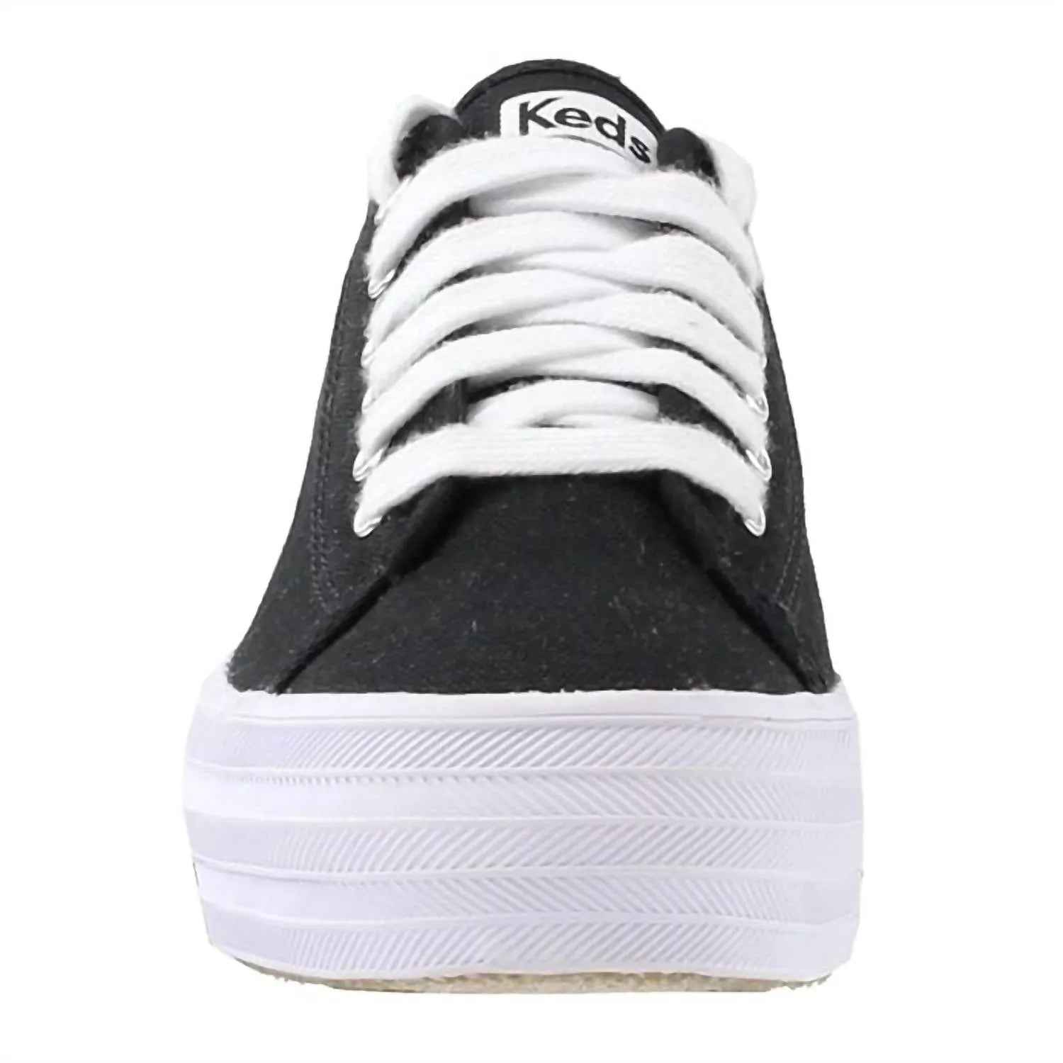 Women Triple Kick Canvas Sneakers In Black/white