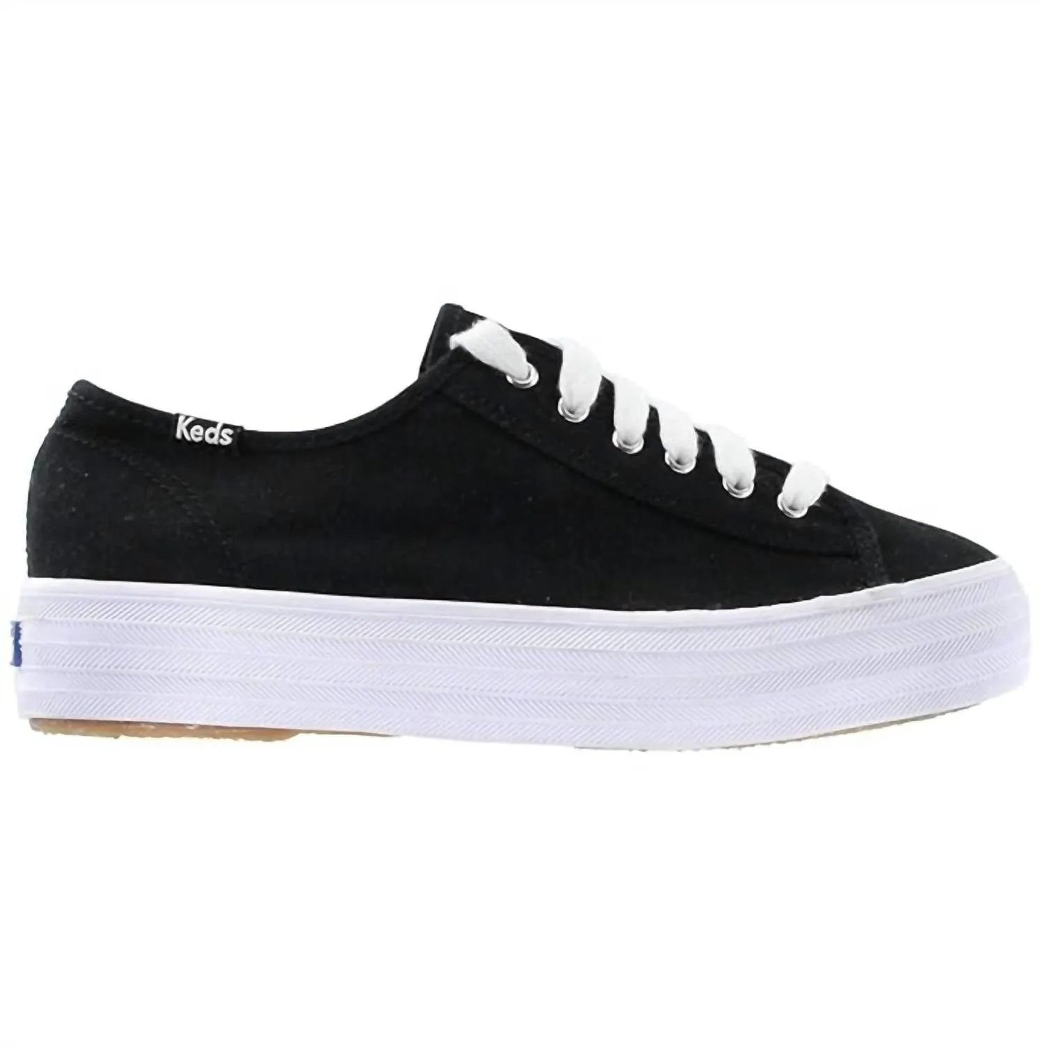 Women Triple Kick Canvas Sneakers In Black/white
