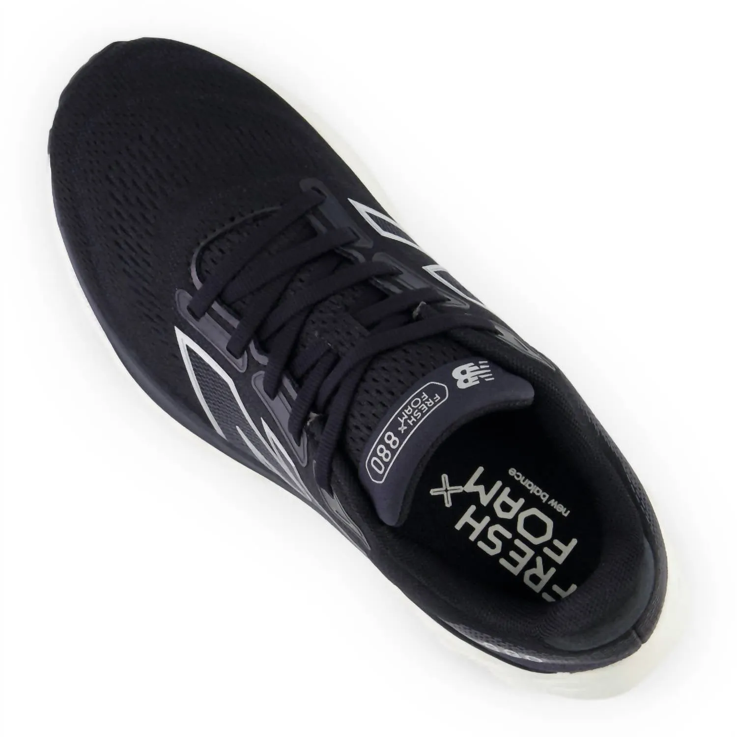 Women's 880 V14 Running Sneakers In Black With Sea Salt And Silver Metallic