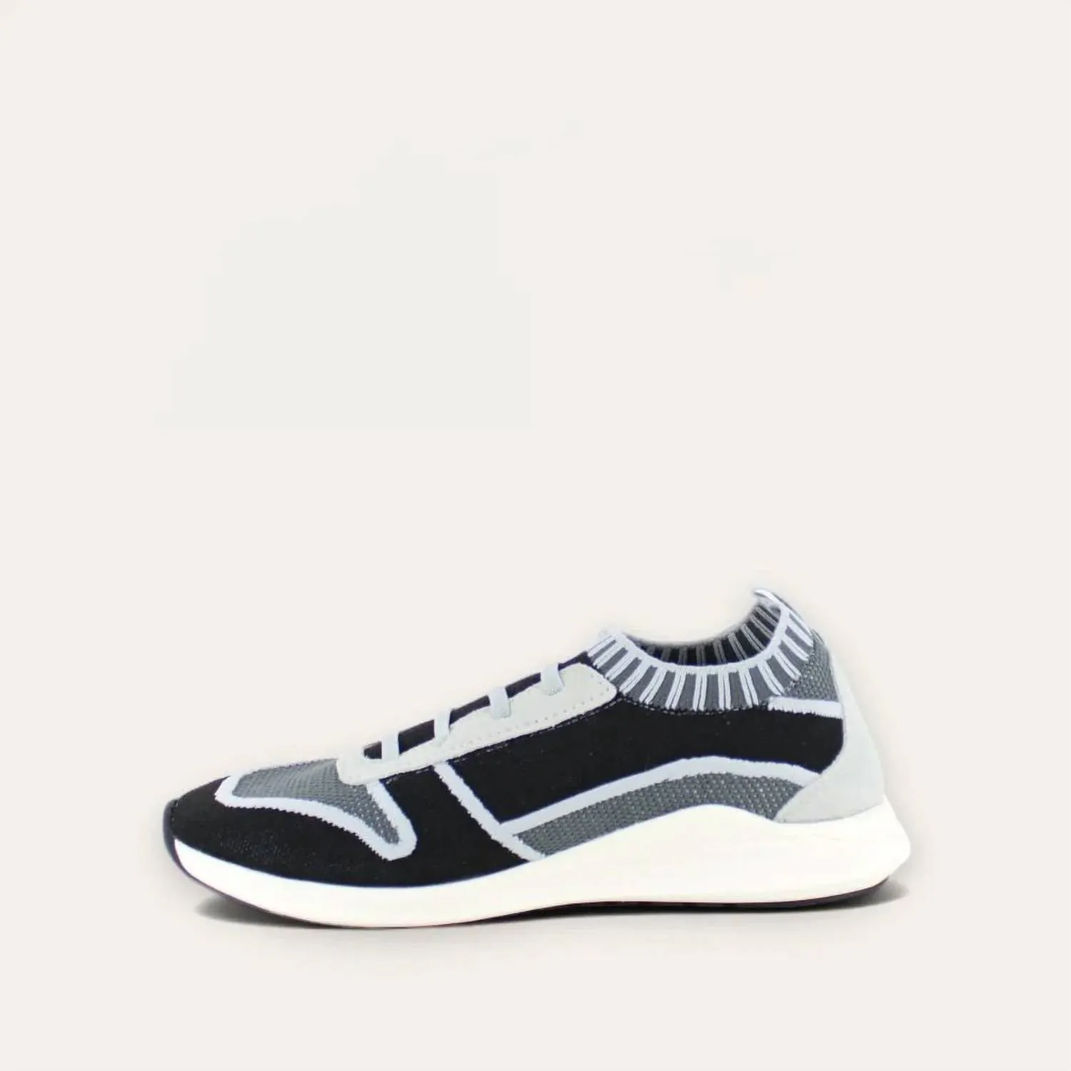 Women's Adonis Slip On Sneakers - Medium In Black/gray Knit