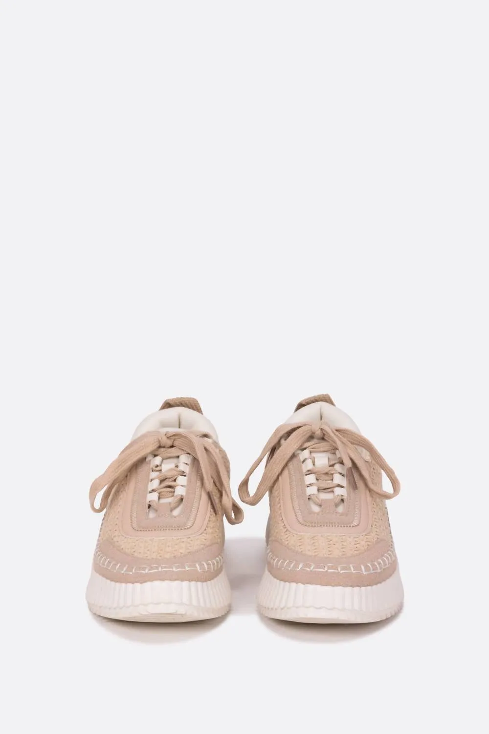 Women's Adventure Waffle Weave Fabric Sneaker In Beige