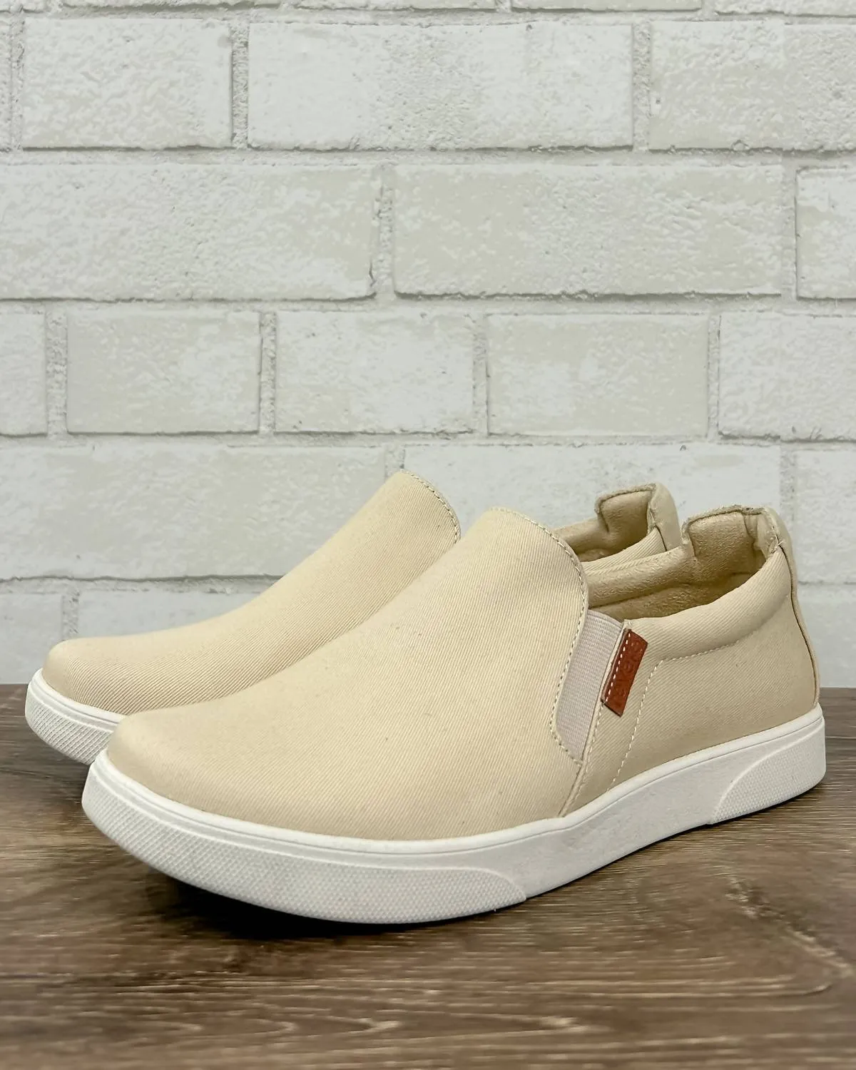 Women's Attica Slip-On Canvas Sneakers In Beige